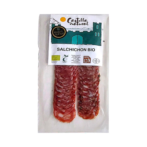 Alcampo RAZA Y SABOR Castilla natural Salchichón ecológico cortado en lonchas 70 g