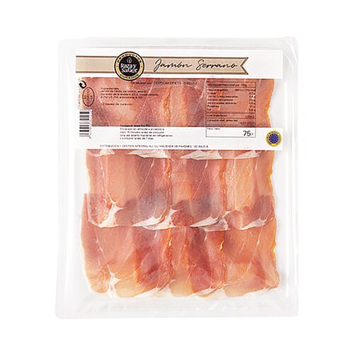 Alcampo RAZA Y SABOR Jamón serrano reserva cortado en cómodas tapas RAZA Y SABOR 75 g