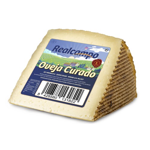 Alcampo REALCAMPO Queso de oveja curado REALCAMPO Cuña de 400g