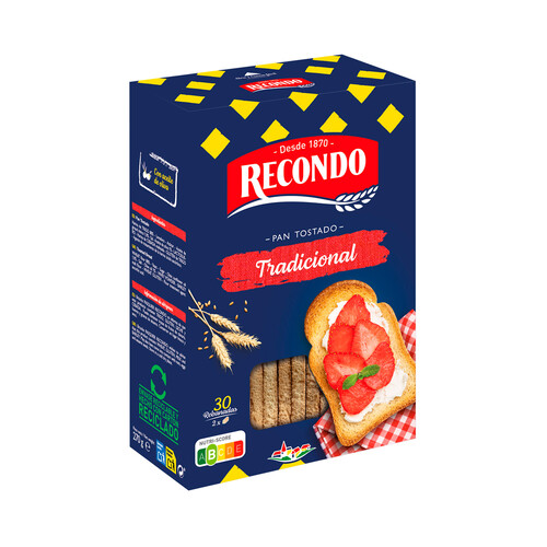 Alcampo RECONDO Tradicional Pan tostado tradicional 30 uds 270 g