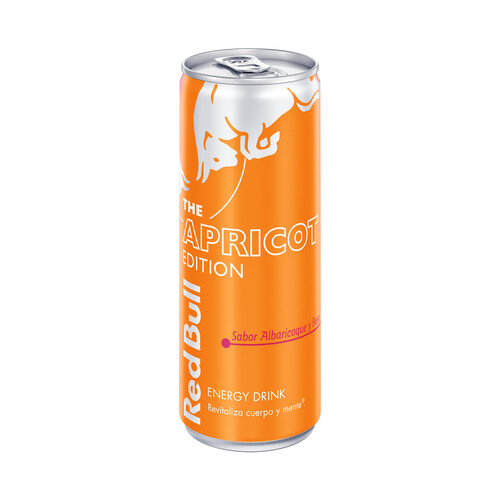 Alcampo RED BULL Bebida energética sabor albaricoque y fresa lata 250 ml