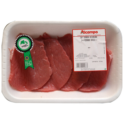 Alcampo Redondo De 1ª A Cortado En Filetes De Añojo IGP Ternera Asturiana
