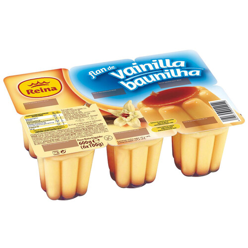 Alcampo REINA Flan de vainilla REINA pack de 6 uds de 100 gr
