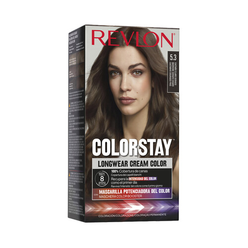 Alcampo REVLON Coloración permanente tono 5.3 Castaño claro dorado REVLON Colorstay