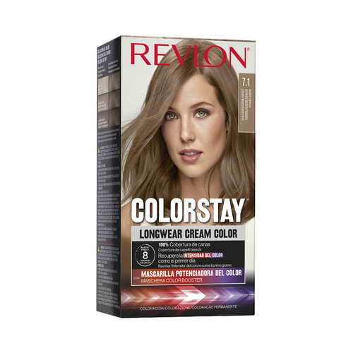 Alcampo REVLON Coloración permanente tono 7.1 Rubio ceniza REVLON Colorstay
