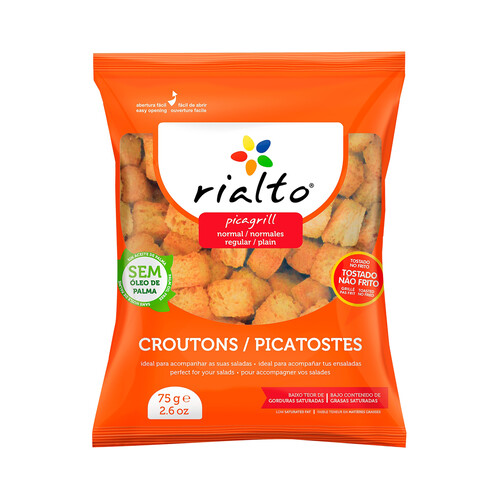 Alcampo RIALTO Picatostes naturales en forma de cubitos 75 g