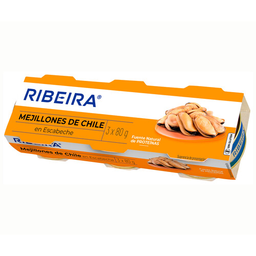 Alcampo RIBEIRA Mejillón de chile en escabeche 3 x 43 g