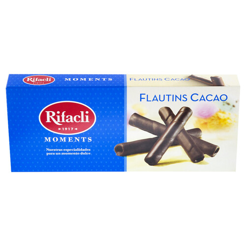Alcampo RIFACLI Barquillos Flautins bañados al cacao 100 g