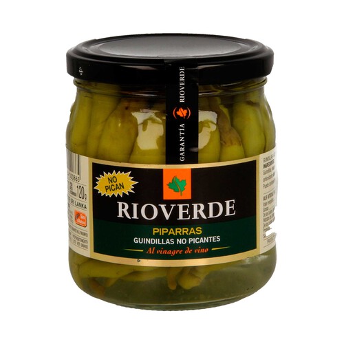 Alcampo RIOVERDE Guindillas en vinagre no picantes RIOVERDE frasco de 120 g