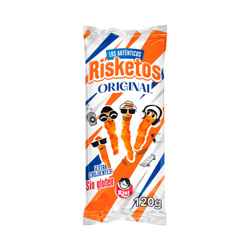 Alcampo RISI Risketos originales (aperitivo frito extracrujiente con sabor a queso) 120 g
