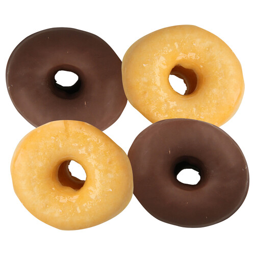 Alcampo Rosquillas mixtas (2 clásicas de azucar y 2 recubiertas de chocolate bombón)