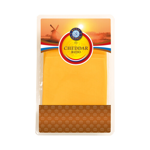 Alcampo ROYAL ORANGE Queso en lonchas cheddar rojo ROYAL ORANGE 200 g