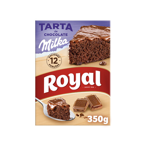Alcampo ROYAL Preparado para tarta de chocolate Milka ROYAL 350 g
