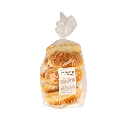 Alcampo RUIPAN Mini panecillos de perrito con sésamo RUIPAN 240 gr