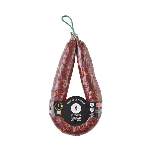 Alcampo SABORES SIERRA DE MADRID Chorizo de ternera 100% natural con IGP Sierra de Madrid 250 g