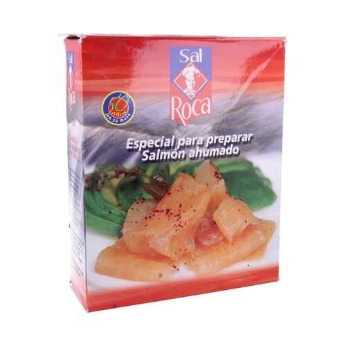 Alcampo SAL ROCA Sal especial para preparar salmón ahumado SAL ROCA 1 kg