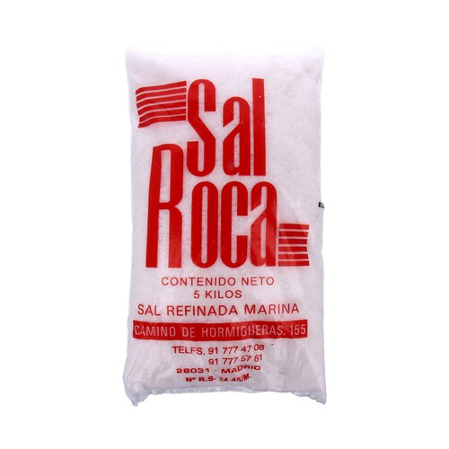 Alcampo SAL ROCA Sal gruesa refinada marina SAL ROCA 5 kg