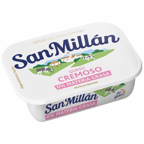 Alcampo SAN MILLÁN Queso de untar natural desnatado SAN MILLÁN 175 g