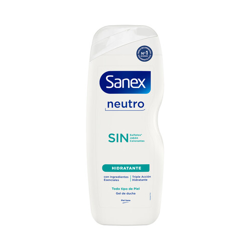 Alcampo SANEX Sin neutro Gel de ducha o baño hidratante para todo tipo de pieles 600 ml