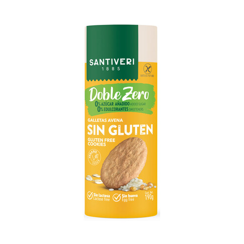 Alcampo SANTIVERI Galletas de avena sin gluten SANTIVERI 190 g