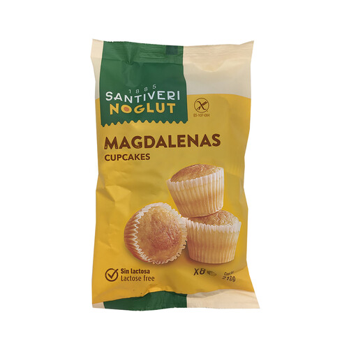 Alcampo SANTIVERI Magdalenas sin gluten Noglut 170 g
