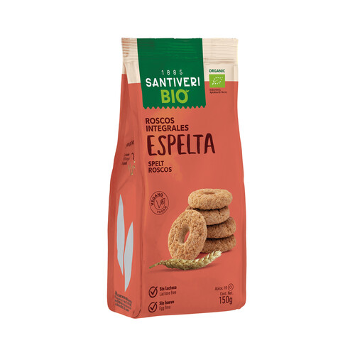Alcampo SANTIVERI Mini roscos de espelta ecológicos SANTIVERI 150 g