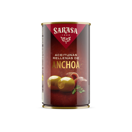 Alcampo SARASA Aceituna rellena anchoa SARASA (Selección especial) 185 gr