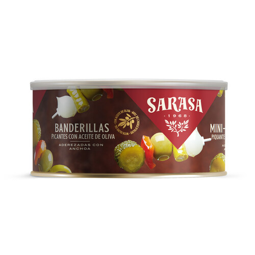 Alcampo SARASA Banderillas aderezadas con anchoa SARASA 550 gr