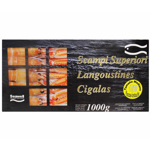 Alcampo SCAMPI Cigala 17 / 20 ultracongeladas SCAMPI 800 g