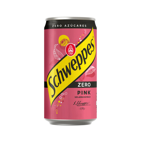 Alcampo SCHWEPPES Zero pink Tónica en formato lata 25 cl