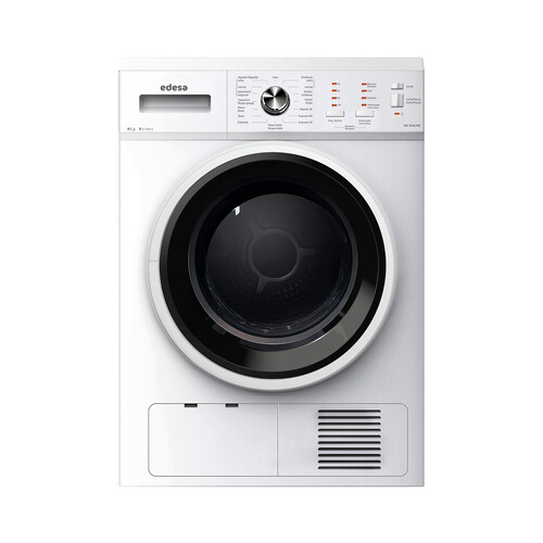 Alcampo Secadora por condensación EDESA ESC-8161 WH capacidad de secado: 8KG clasificación energética: B H: 84 5cm A: 61 5cm F: 59 5cm