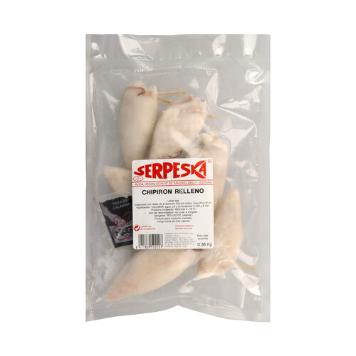 Alcampo SERPESKA Chipirones rellenos y ultracongelados SERPESKA 360 g (P.N.E.)