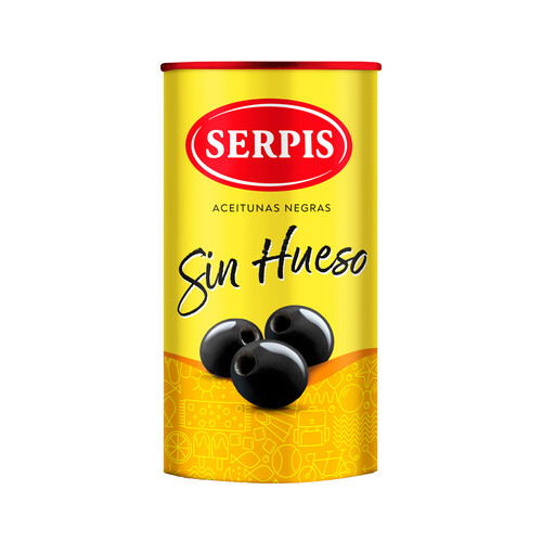 Alcampo SERPIS Aceitunas negras sin hueso lata 150 g