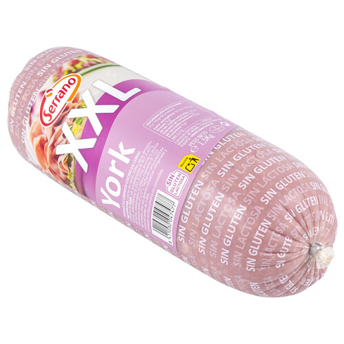 Alcampo SERRANO Fiambre de cerdo cocido XXL elaborado sin gluen ni lactosa 1.5 Kg