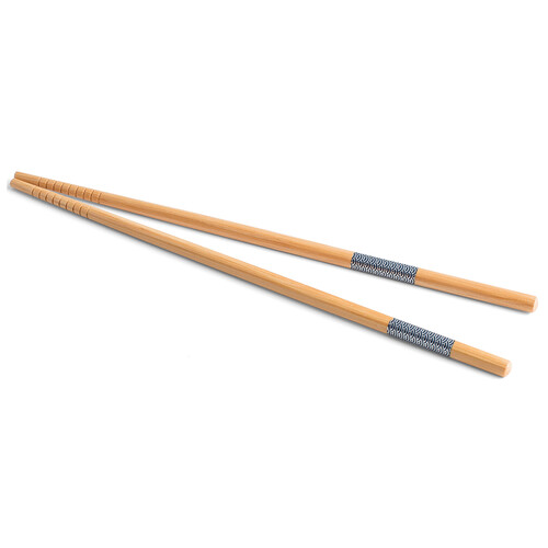 Alcampo Set de 6 pares de palillos de madera natural Sushi Box H&H