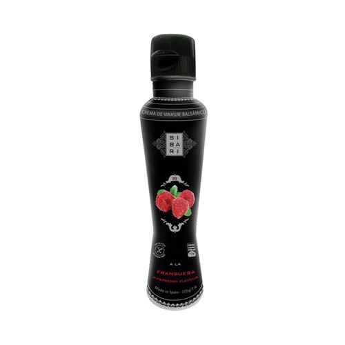 Alcampo SIBARI Crema de vinagre balsámico con sabor a frambuesa SIBARI 225 g