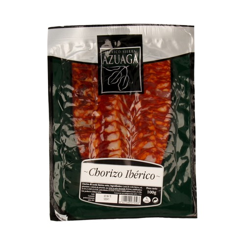 Alcampo SIERRA AZUAGA Chorizo ibérico de categoria extra cortado en lonchas SIERRA AZUAGA 100 g
