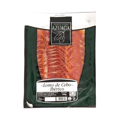 Alcampo SIERRA AZUAGA Lomo ibérico de cebo cortado en lonchas SIERRA AZUAGA 100 g