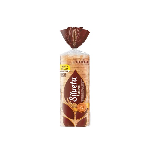 Alcampo SILUETA Pan de molde integral 8 cereales familiar 600 g