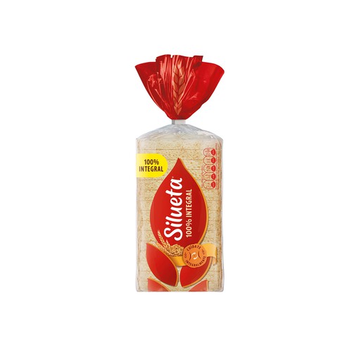 Alcampo SILUETA Pan de molde intregral sin corteza 450 g