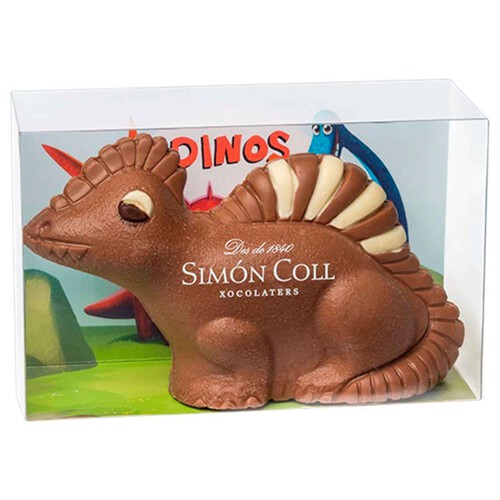 Alcampo SIMON COLL Figura de dinosaurio de chocolate de pascua 150 g