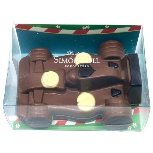Alcampo SIMÓN COLL Figura de pascua chocolate con leche con forma de coche 175 g