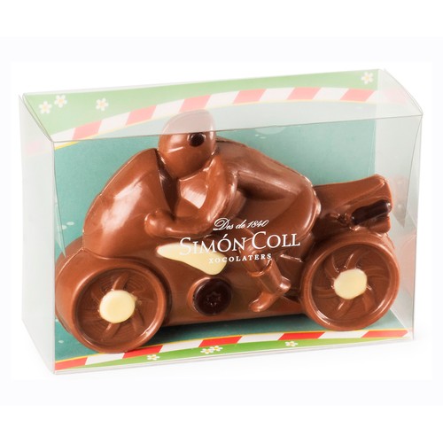 Alcampo SIMÓN COLL Moto de pascua de chocolate con leche 175 gr