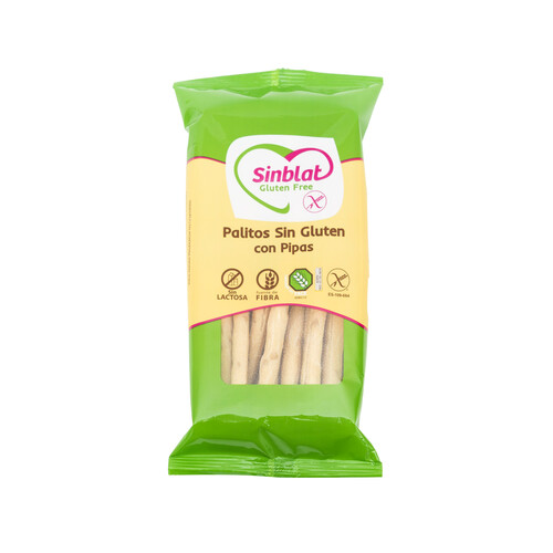 Alcampo SINBLAT Palitos con pipas sin gluten SINBLAT 80 g