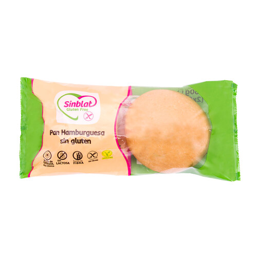 Alcampo SINBLAT Pan de hamburguesa sin gluten 2 ud 160 g
