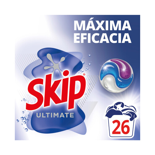 Alcampo SKIP Ultimate Detergente En Cápsulas Máxima Eficacia 22 Lav