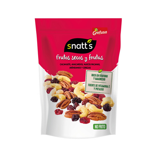 Alcampo SNATT'S Frutos secos con arándanos y cerezas SNATT'S GREFUSA   bolsa 120g
