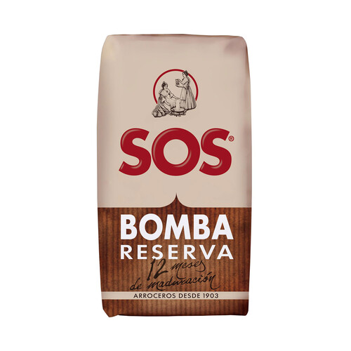 Alcampo SOS Arroz bomba reserva con 12 meses de maduración 1 kg