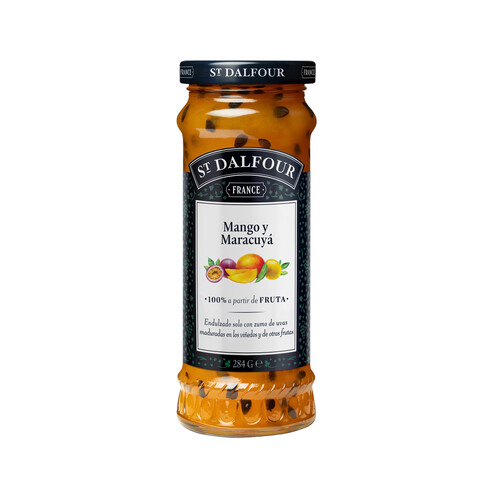 Alcampo ST.DALFOUR Radsodia fruta confitura de maracuyá y mango ST. DALFOUR 284 g