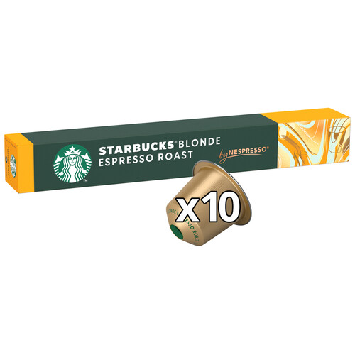 Alcampo STARBUCKS Café en cápsulas Blonde Espresso I6 10 uds